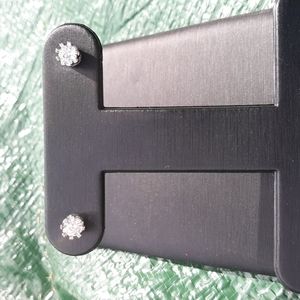 925 silver and AAA cubic zirconia crown earrings.